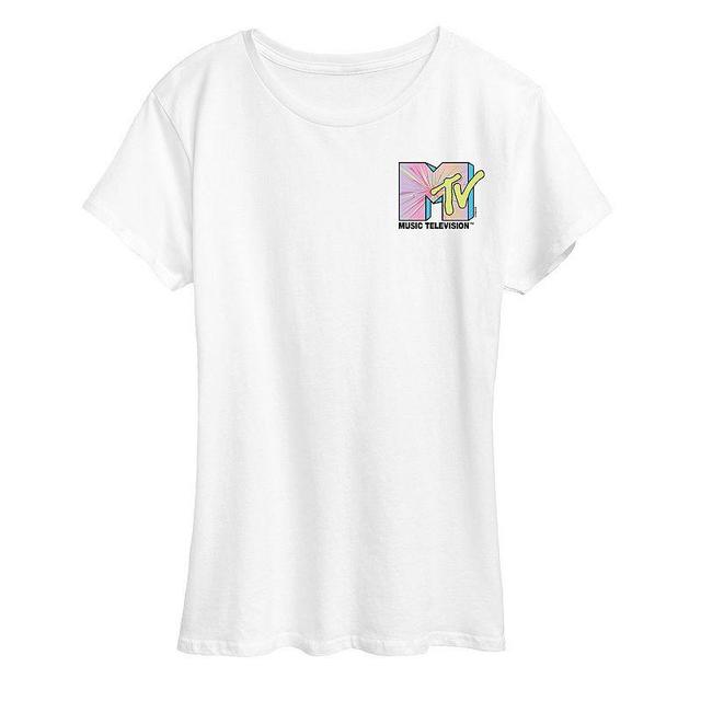 Womens MTV Club Art Graphic Tee White Product Image