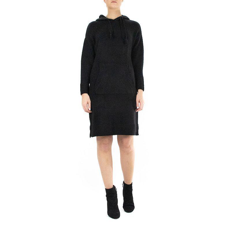 Womens Nina Leonard Hooded Sweatshirt Dress product image