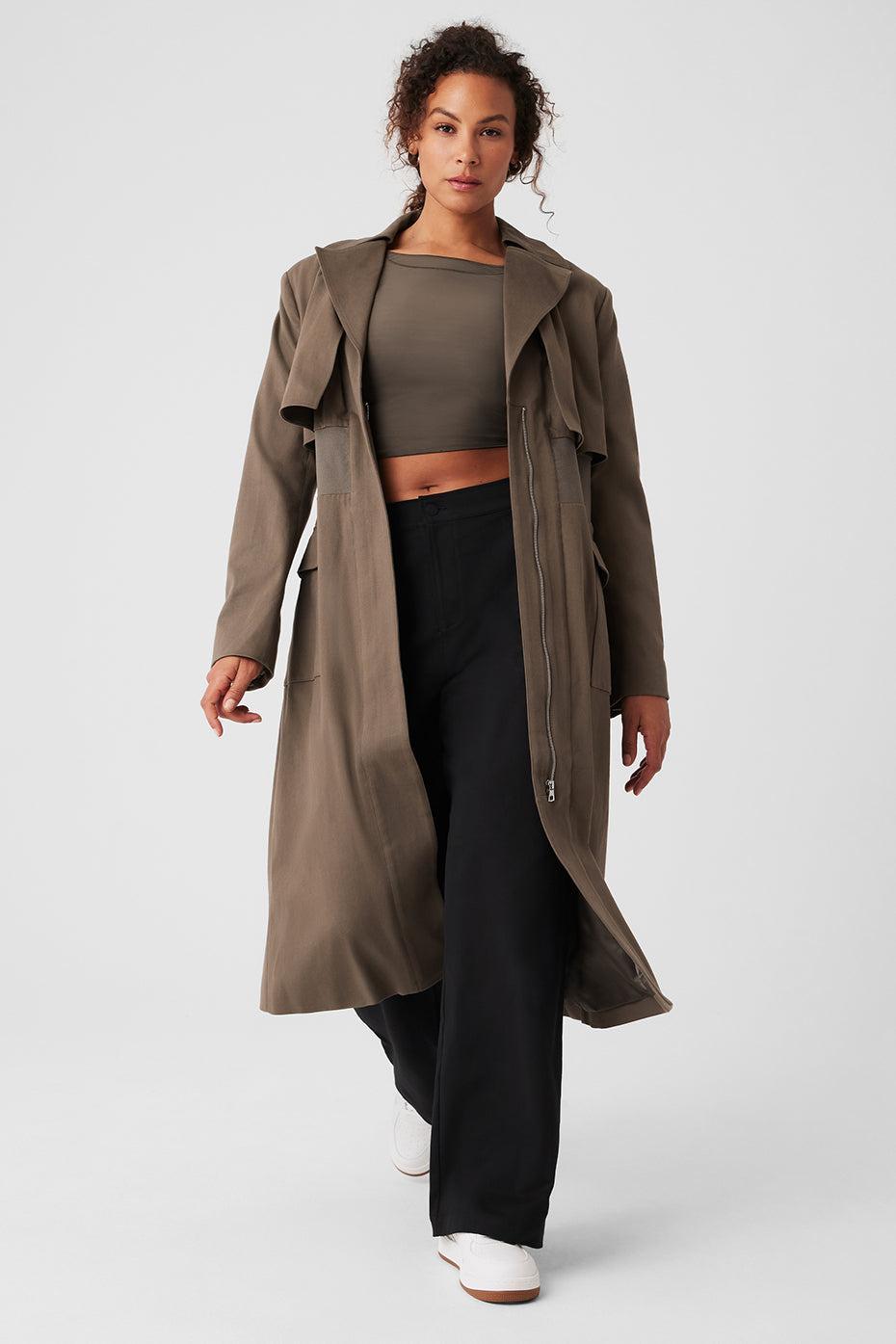 Formation Trench Coat - Olive Tree Female Product Image