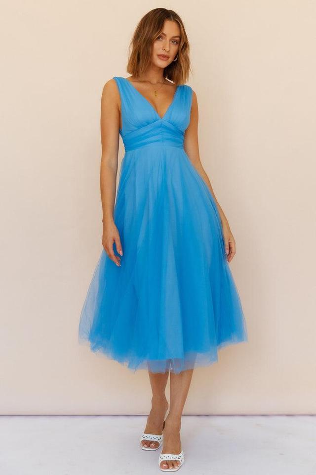 London Fog Maxi Dress Blue Product Image