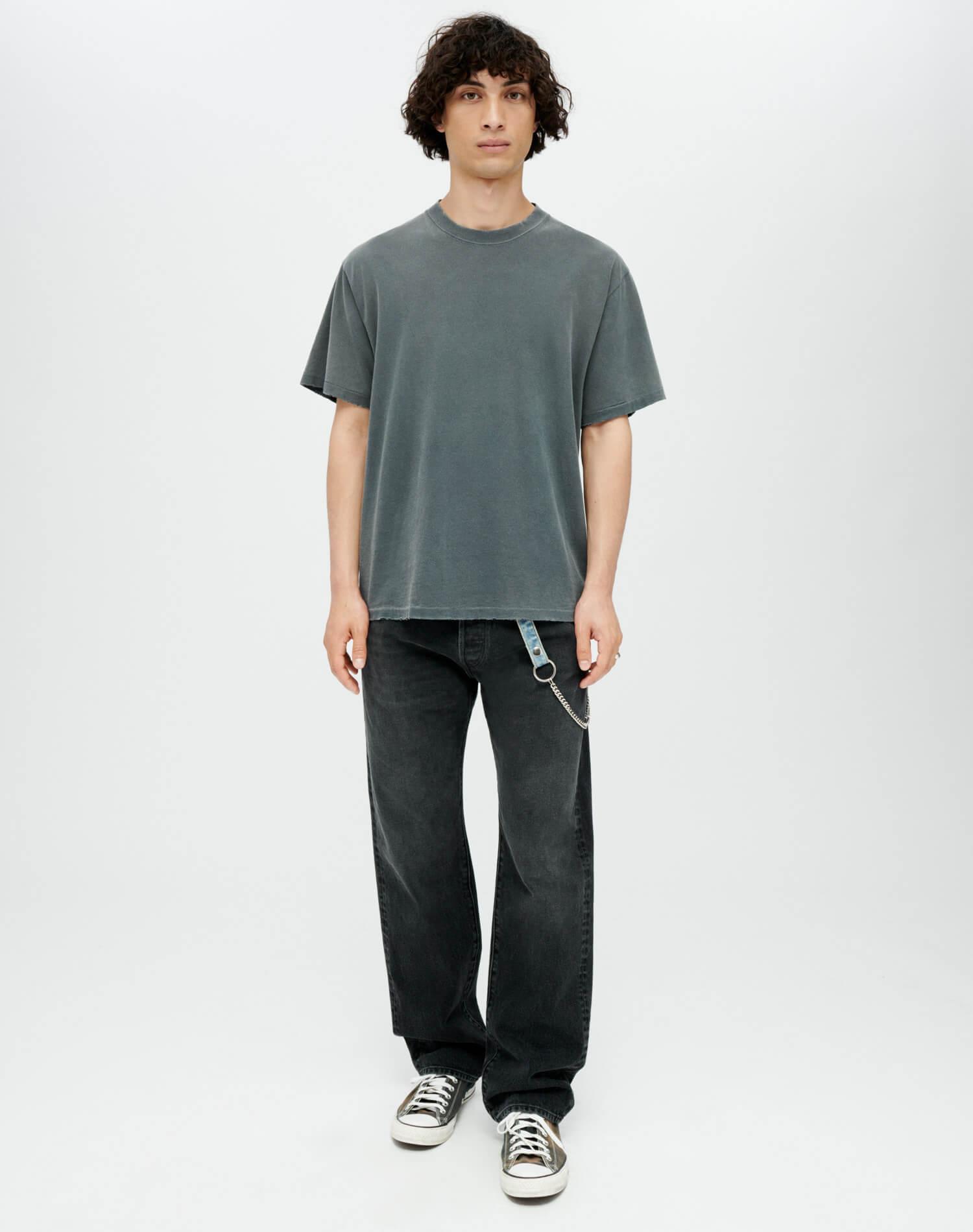 Hanes Loose Tee - Sun Faded Black Male Product Image