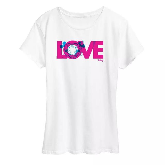 Disneys Mickey & Minnie Mouse Womens Love M And M Graphic Tee Product Image