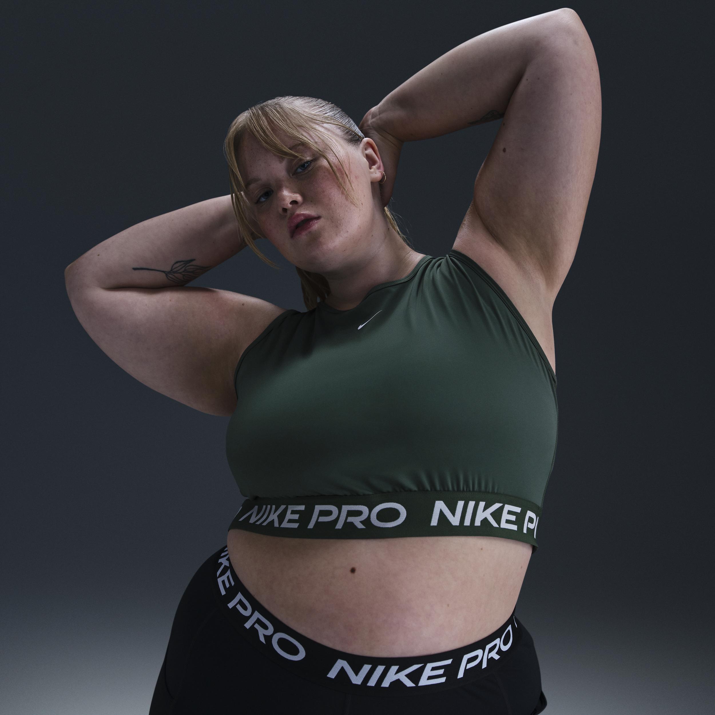 Women's Nike Pro Dri-FIT Cropped Tank Top (Plus Size) Product Image