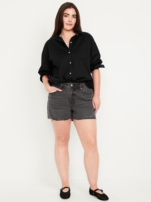 High-Waisted OG Jean Cut-Off Shorts -- 3-inch inseam Product Image