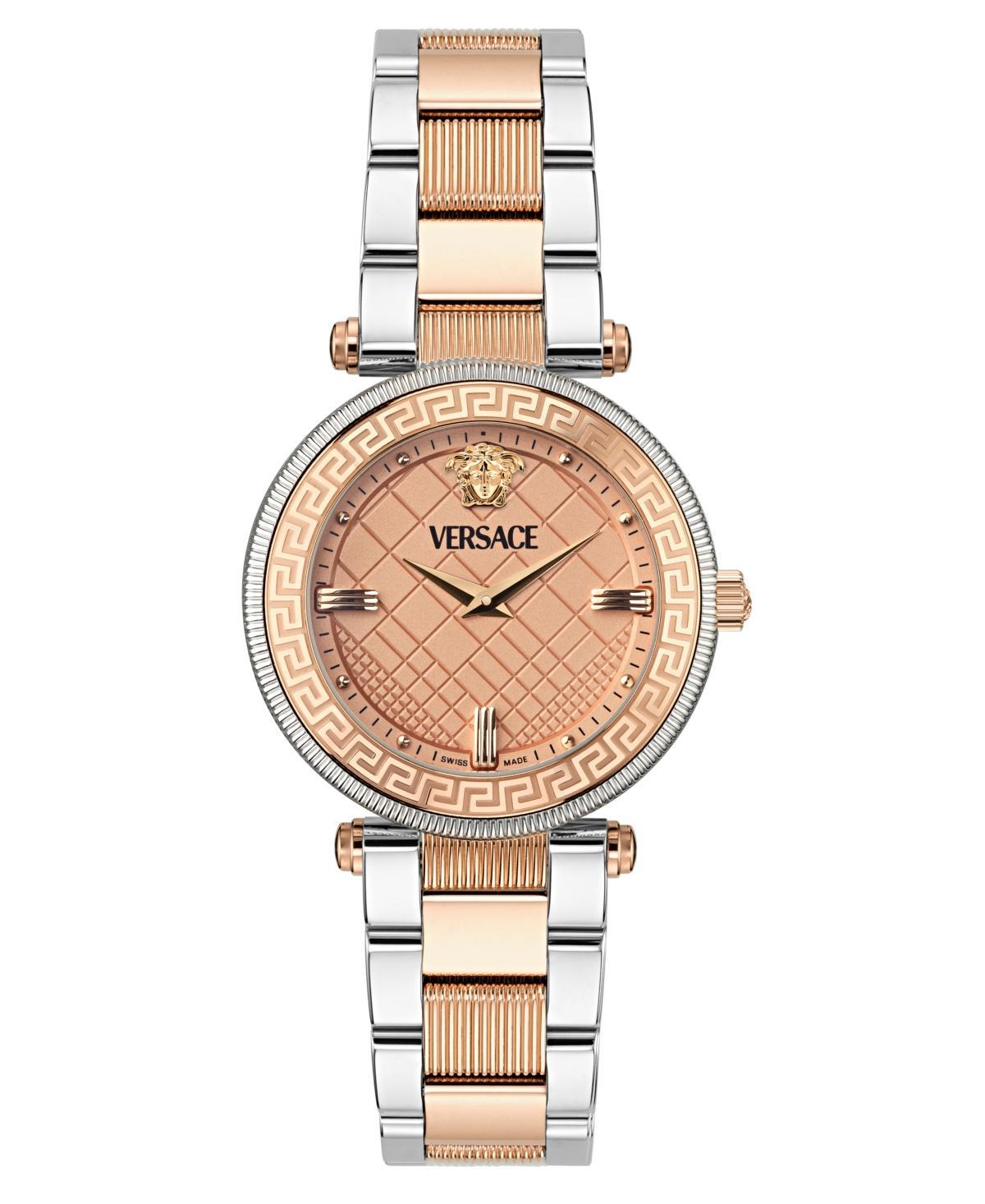 Versace Womens Swiss Two-Tone Stainless Steel Bracelet Watch 35mm Product Image