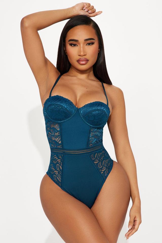 Sparks Fly Lace Teddy - Blue Product Image