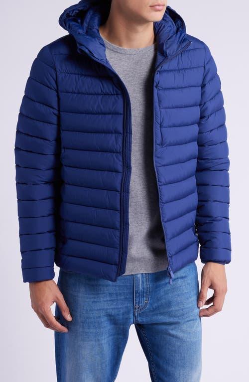 SAVE THE DUCK Juncus Quilted Hooded Jacket In Eclipse Blue Product Image