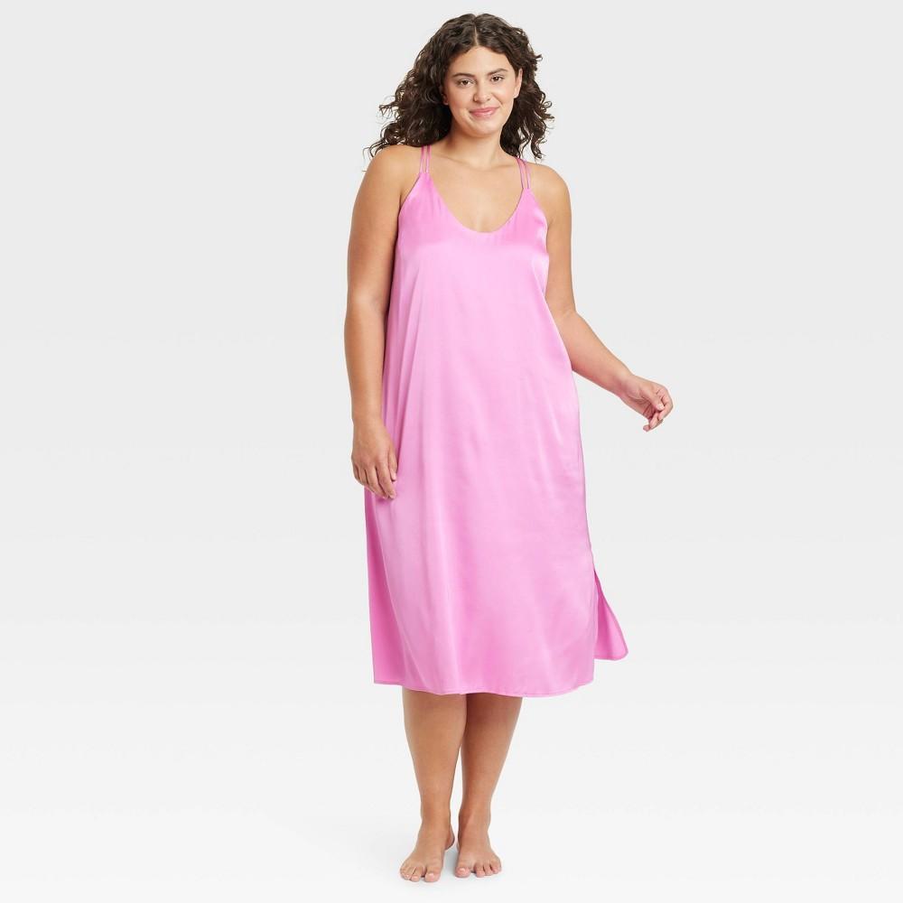 Womens Satin Chemise - Auden 3X Product Image