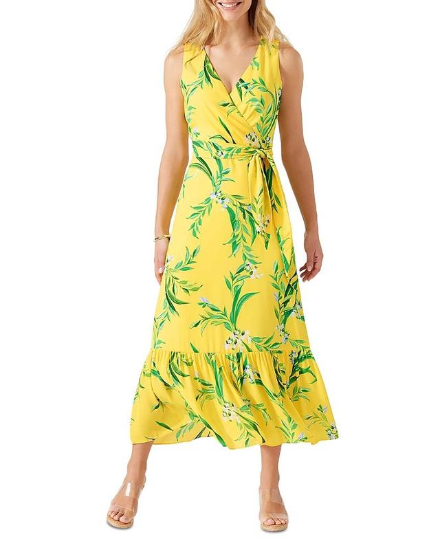 Tommy Bahama Floral Glow Tie Front Maxi Dress Product Image