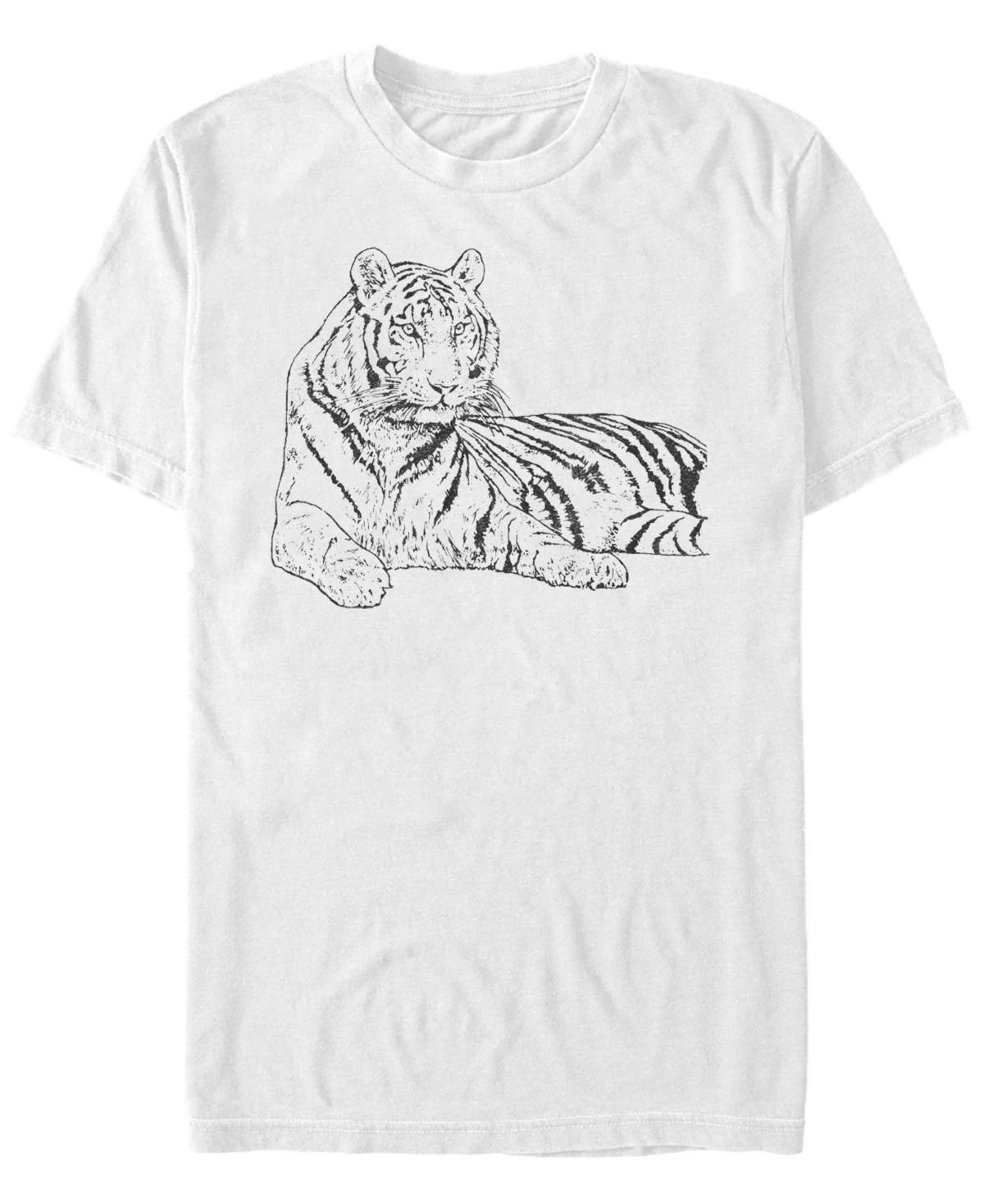 Fifth Sun White Tiger Mens Short Sleeve T-Shirt Product Image