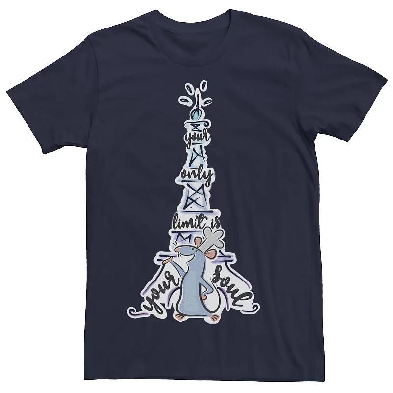 Disney / Pixars Ratatouille Remy Mens Your Only Limit Is Your Soul Tee Blue Product Image