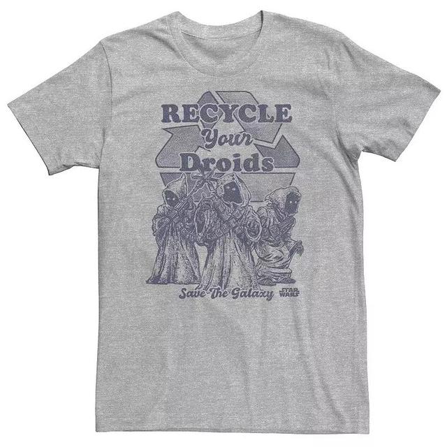 Mens Star Wars Jawas Recycle Your Droids Save The Galaxy Portrait Graphic Tee Product Image