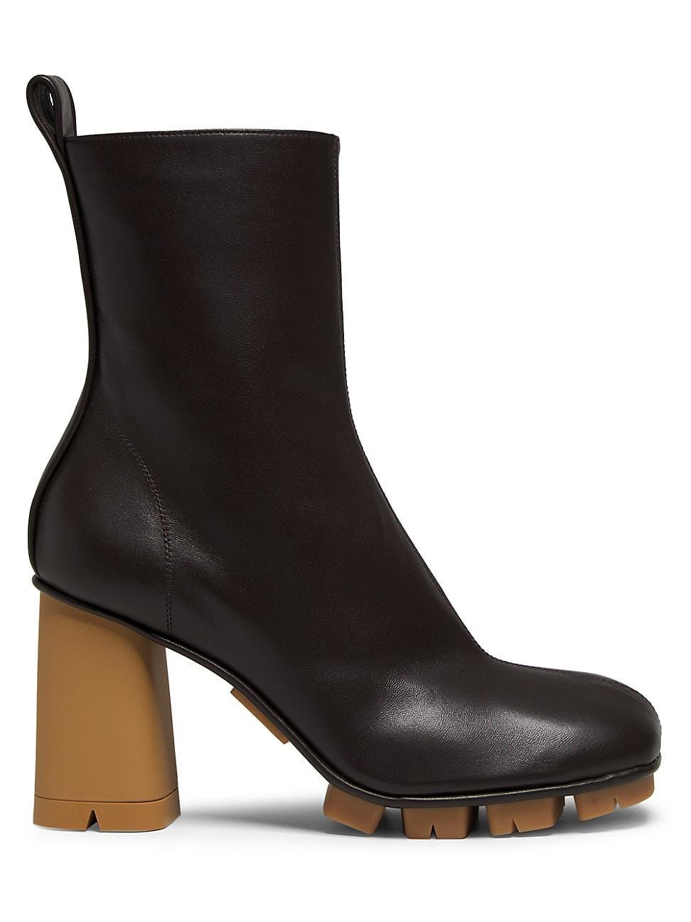 Womens Shore 70MM Leather Ankle Boots Product Image