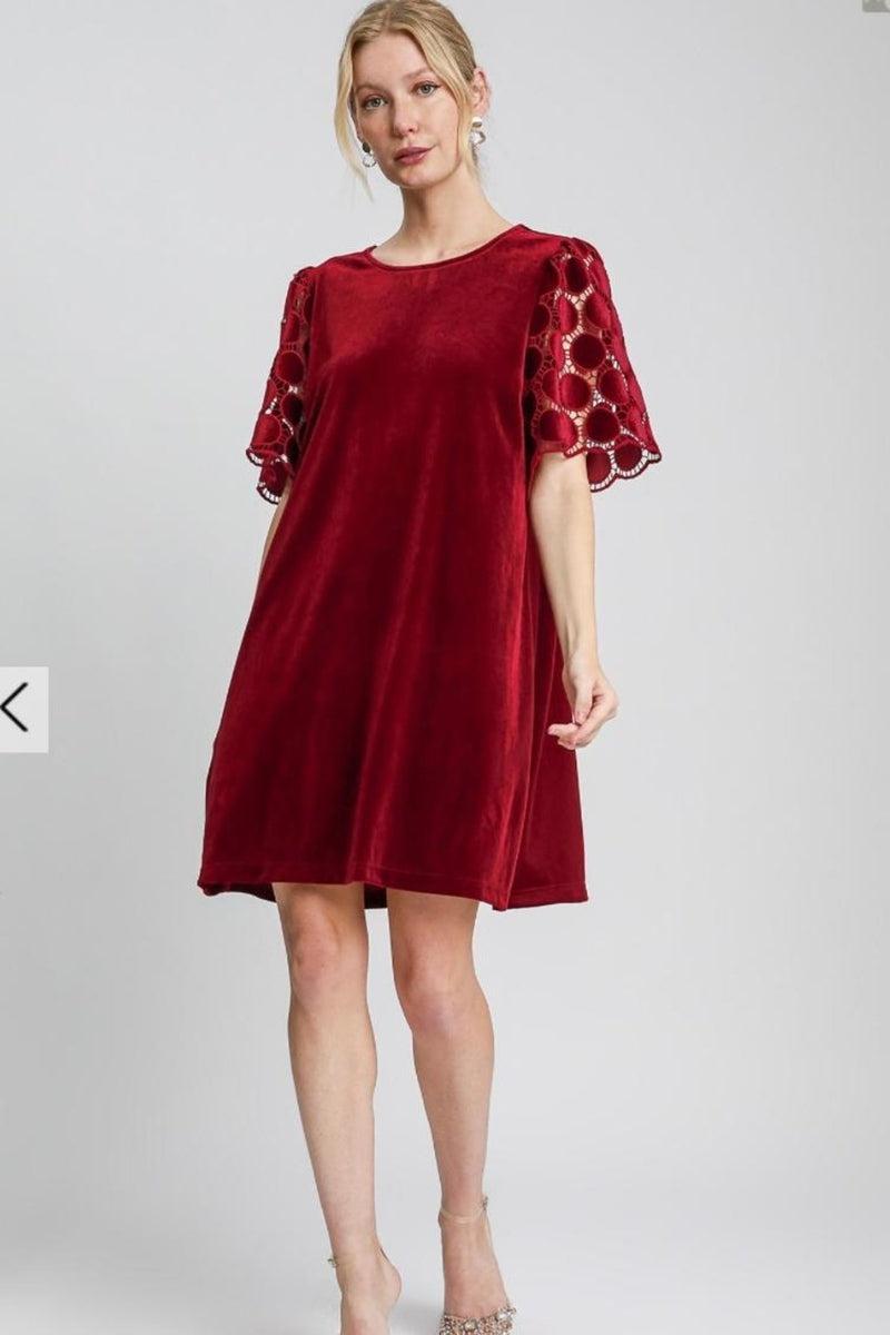 Dress, Velvet Shift Product Image