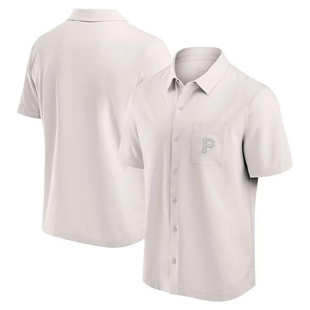 Mens Fanatics Cream Pittsburgh Pirates Front Office Button-Up Shirt Product Image