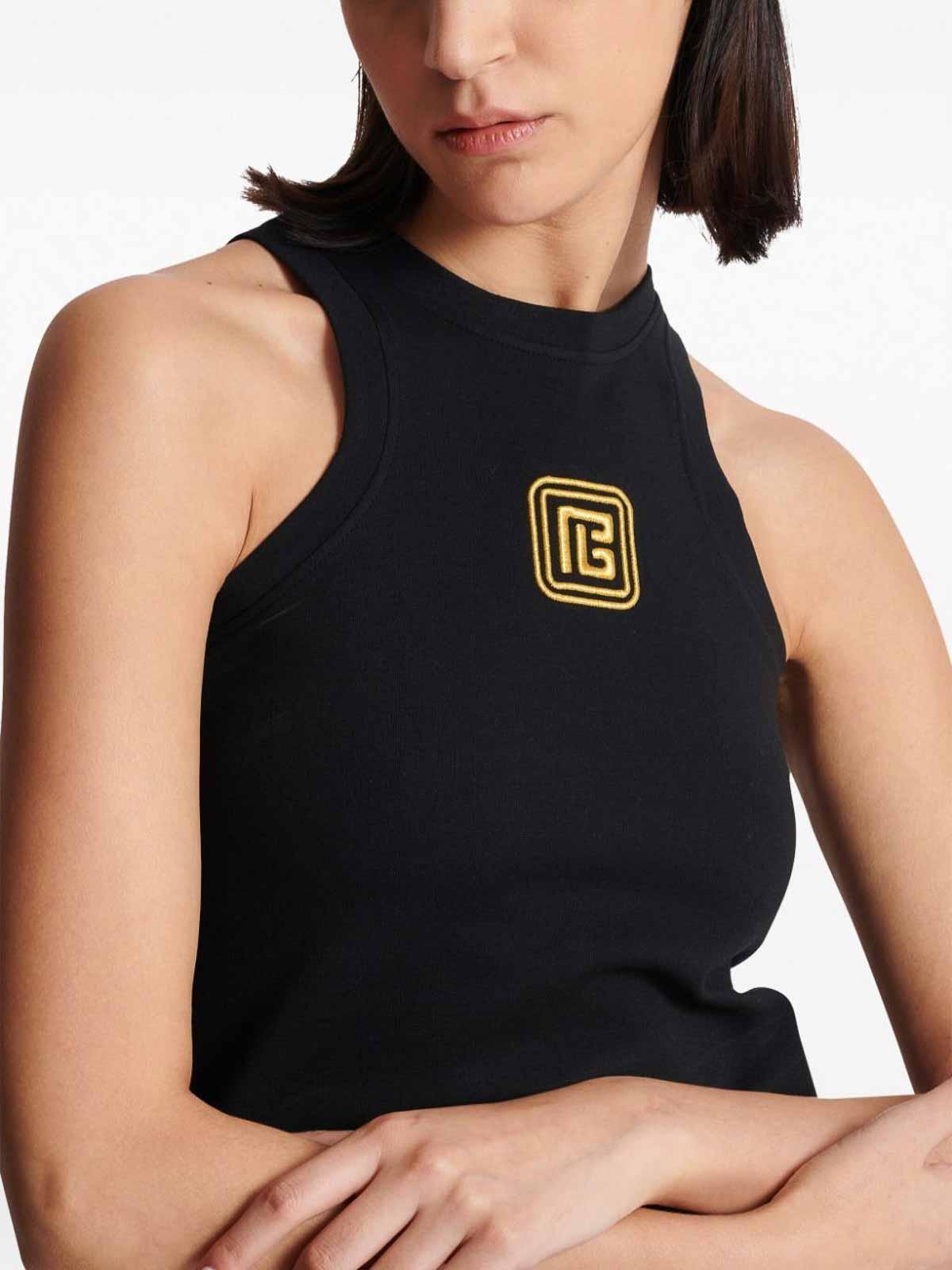 BALMAIN Pb Tops In Black Product Image