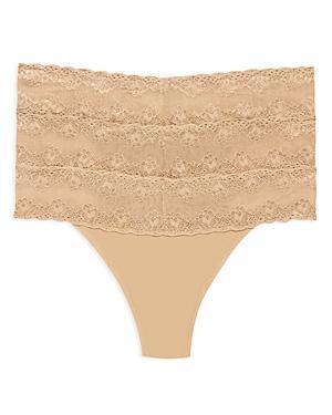 Natori Bliss Perfection Lace Trim Thong Product Image