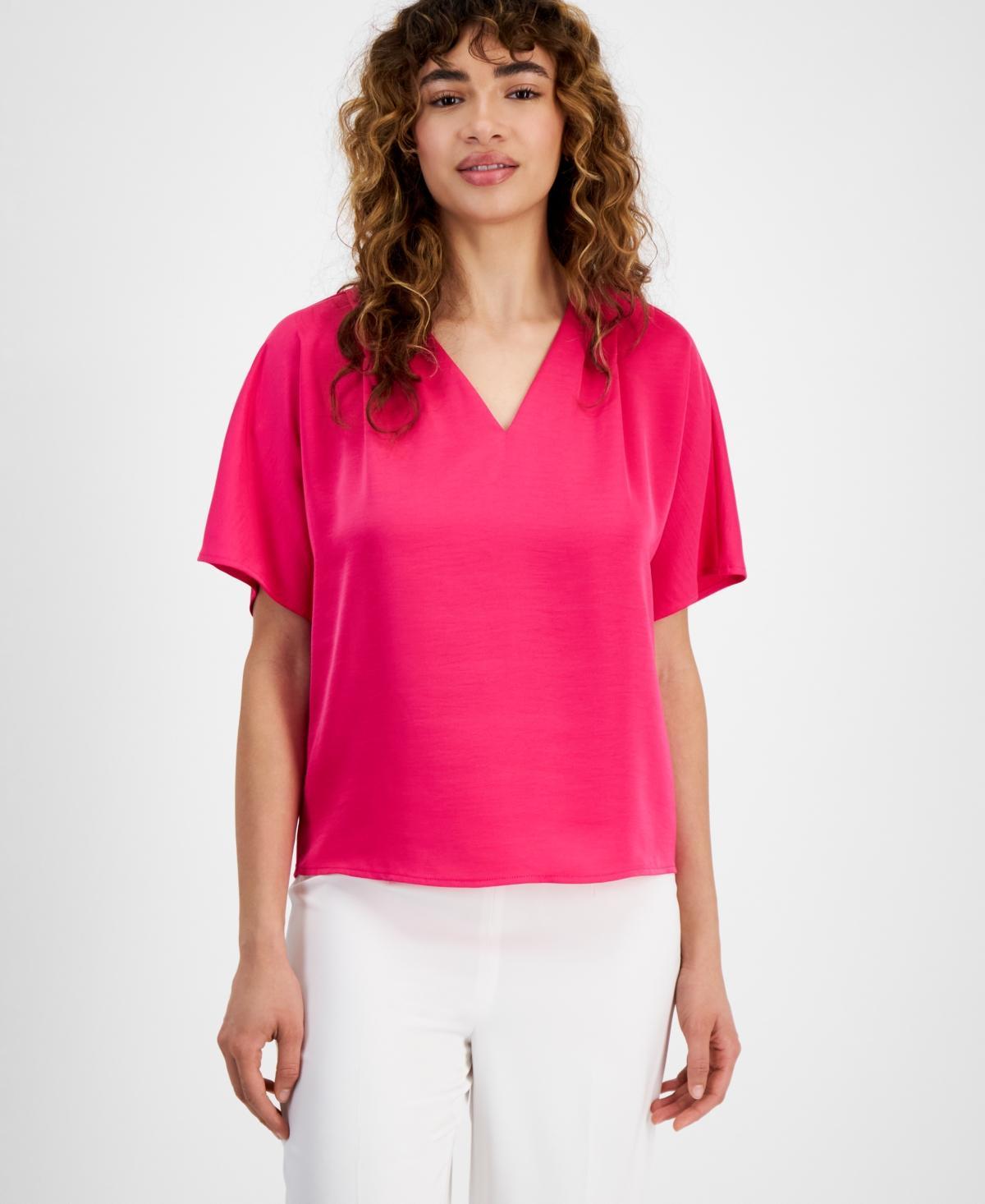 Women's V-Neck Dolman-Sleeve Top, Created for Macy's Product Image