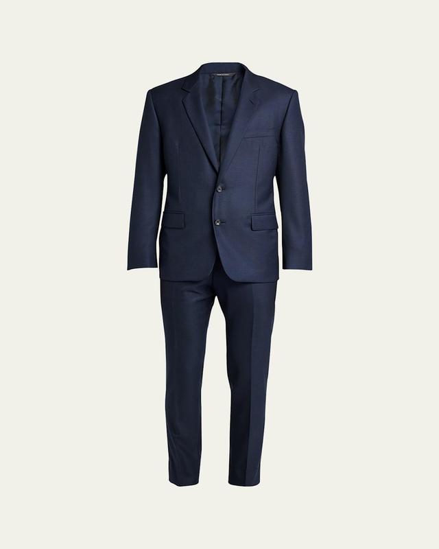 Mens Modern-Fit Wool Two-Button Suit Product Image