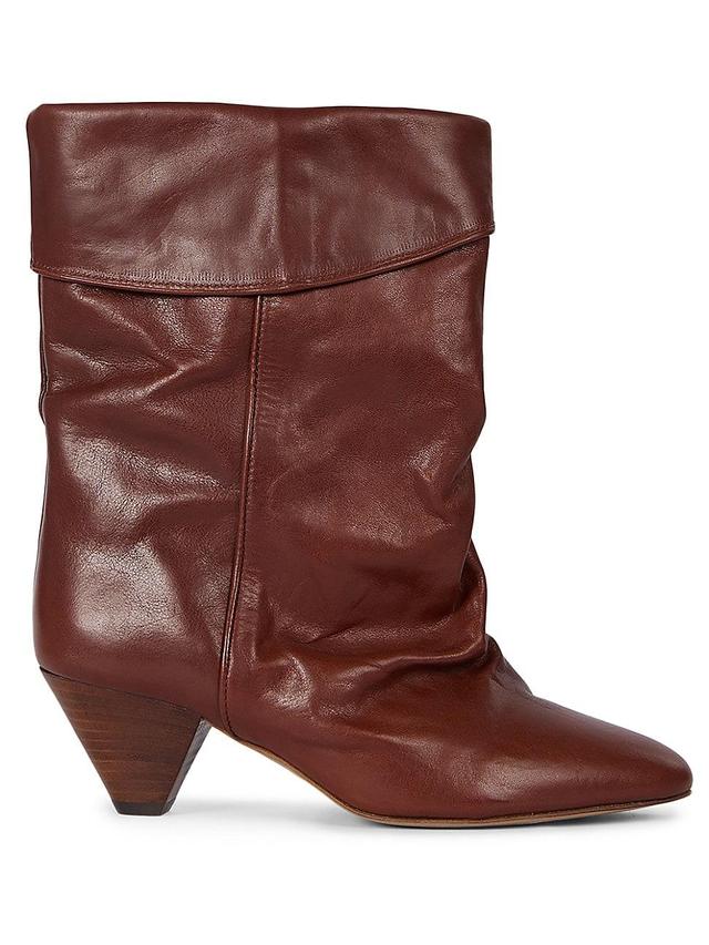 Womens Dalby 55MM Leather Ankle Boots Product Image