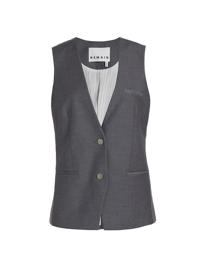 Womens Colorblocked Tailored Vest Product Image