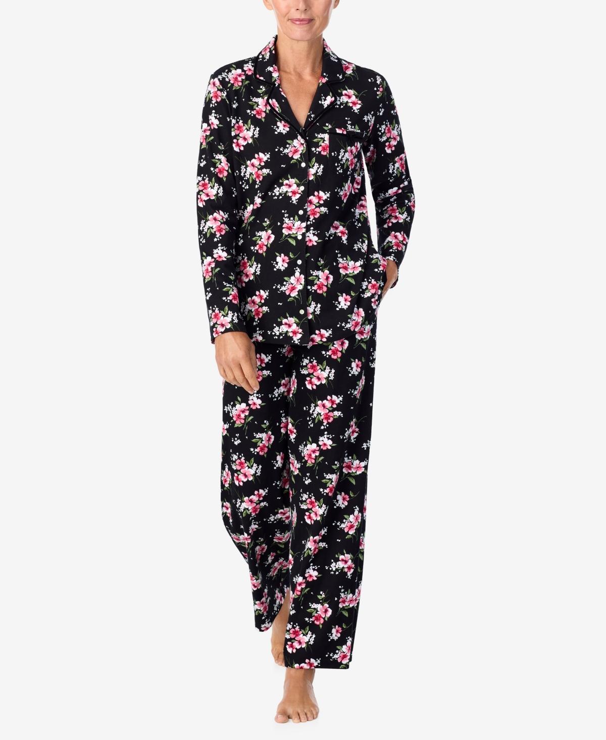 Aria Womens Long Sleeve Pajama Set Product Image