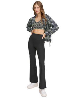 Dkny Sport Womens Windbreaker Keyhole Back Sports Bra Compression Leggings Product Image