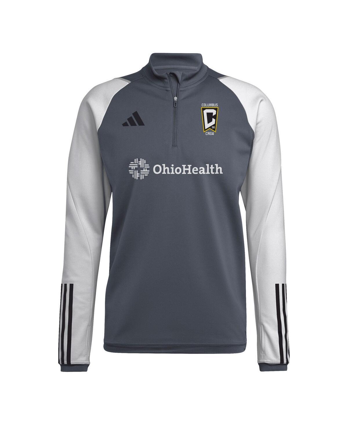 Mens adidas Gray Columbus Crew 2024 On-Field AEROREADY Quarter-Zip Training Top Product Image