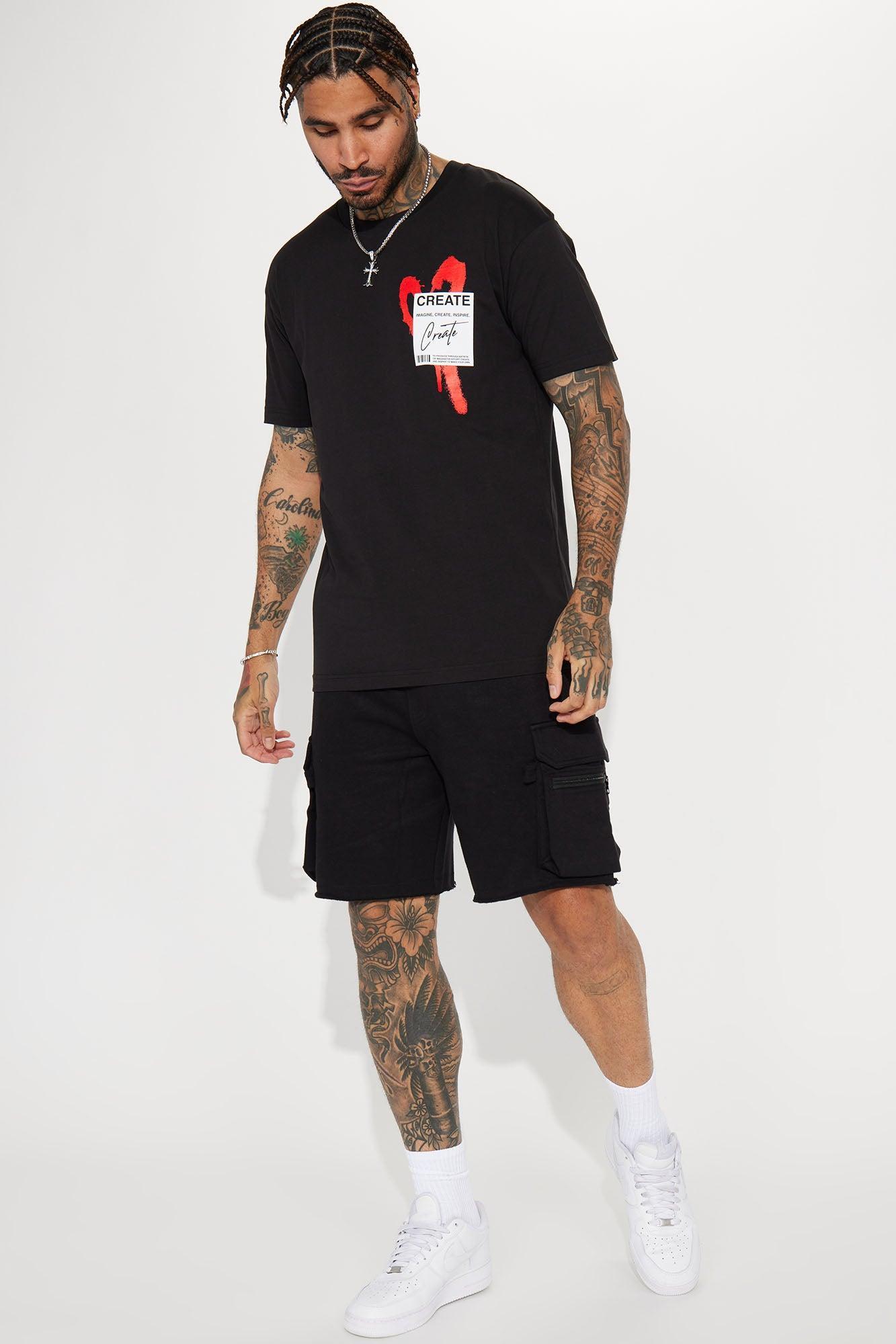 Create Love Short Sleeve Tee - Black Product Image