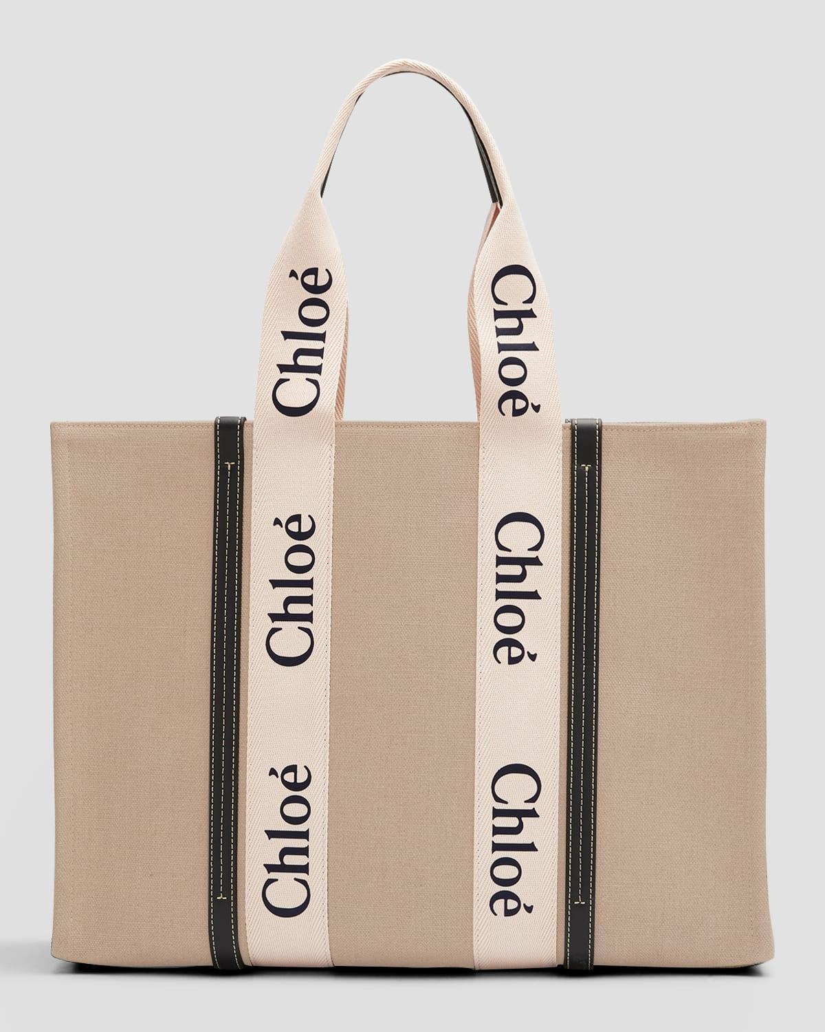 Woody Large Tote Bag in Linen Product Image