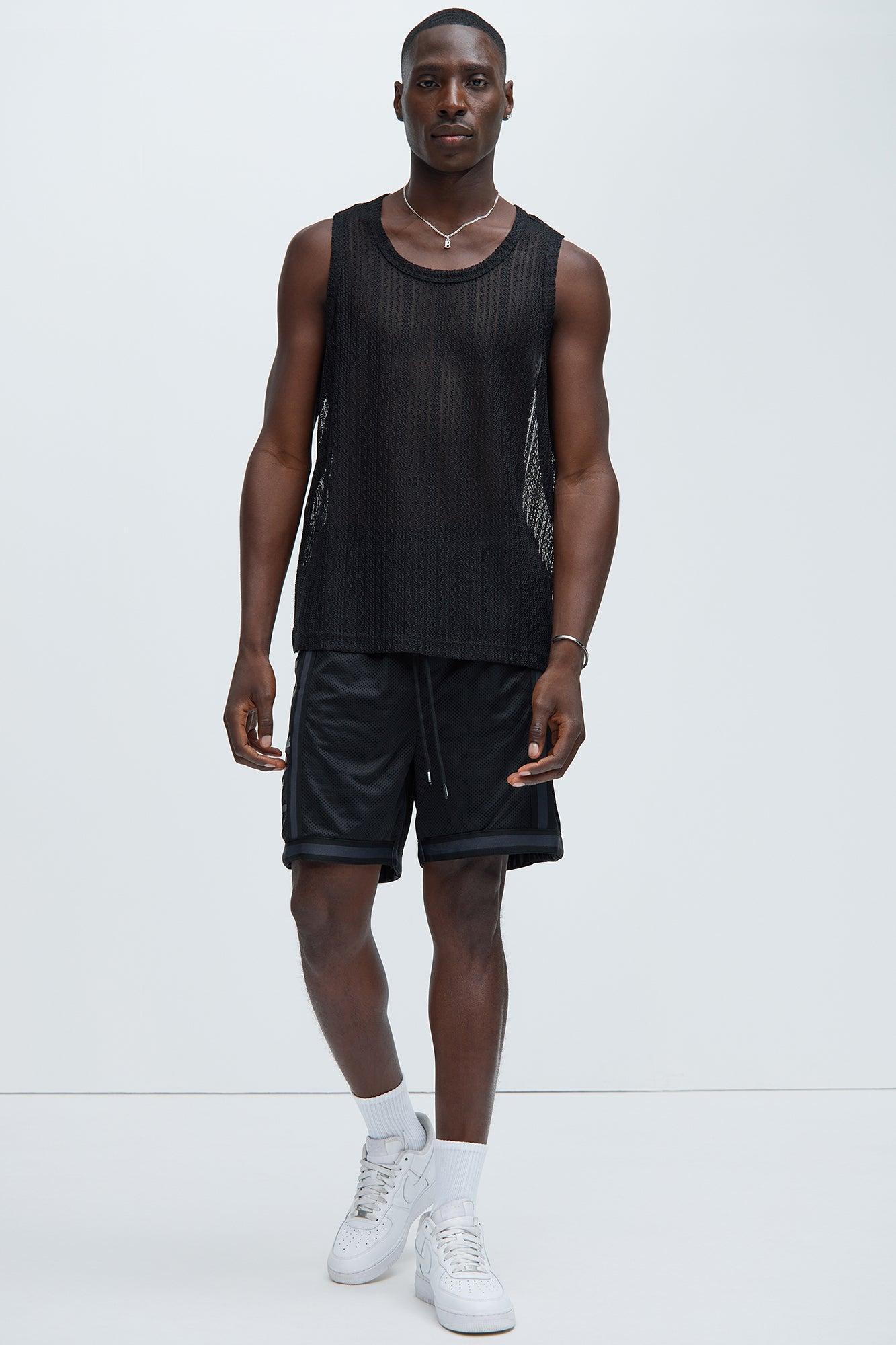 Brannen Textured Relaxed Tank - Black Product Image