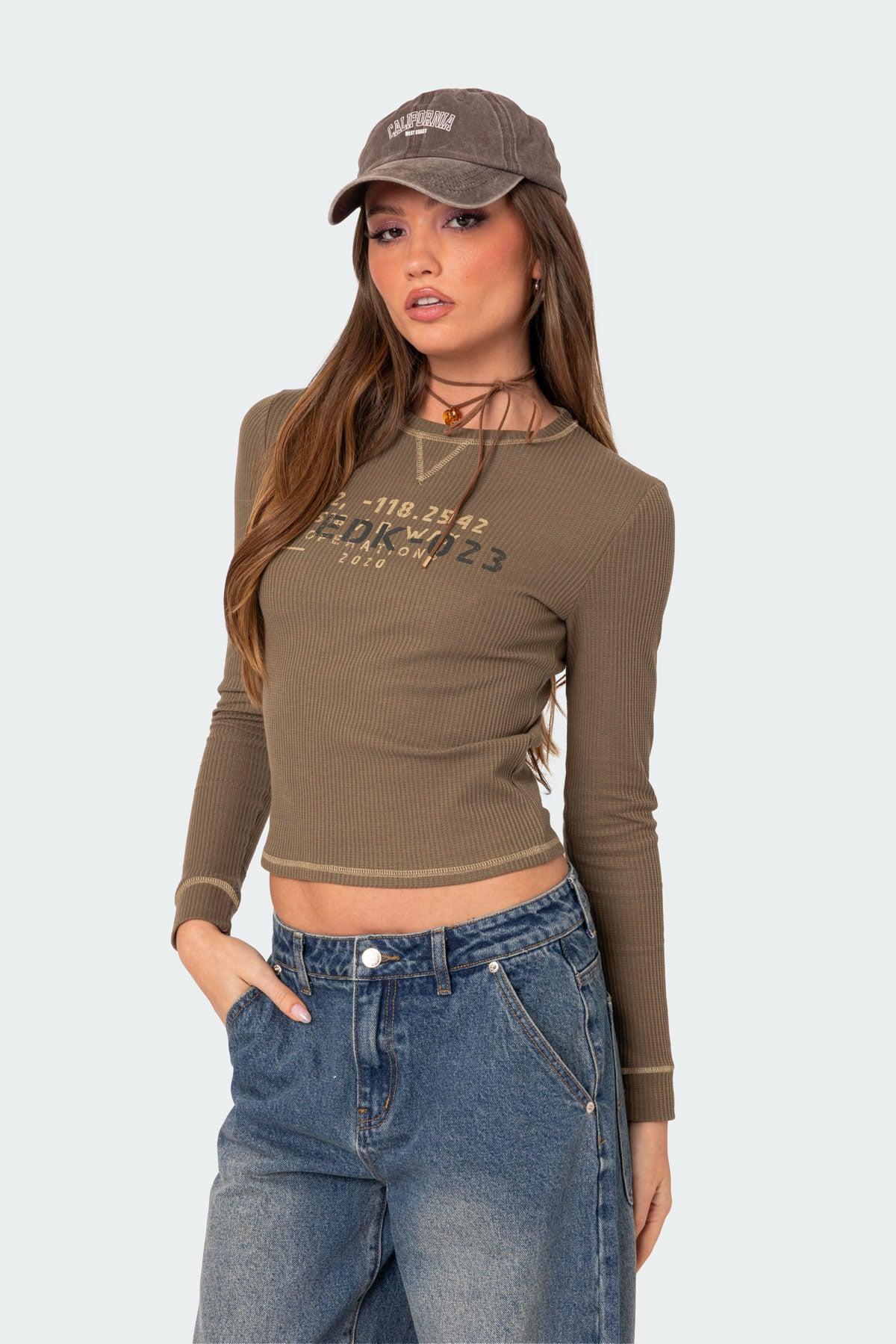 Army Wife Ribbed T Shirt Product Image