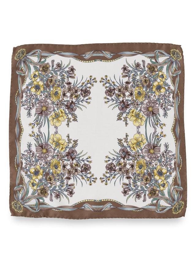 Floral Silk Pocket Square Product Image