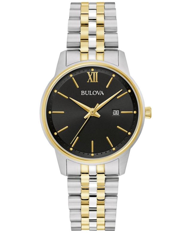 Bulova Womens Classic Two-Tone Stainless Steel Bracelet Watch 32mm, Created for Macys Product Image