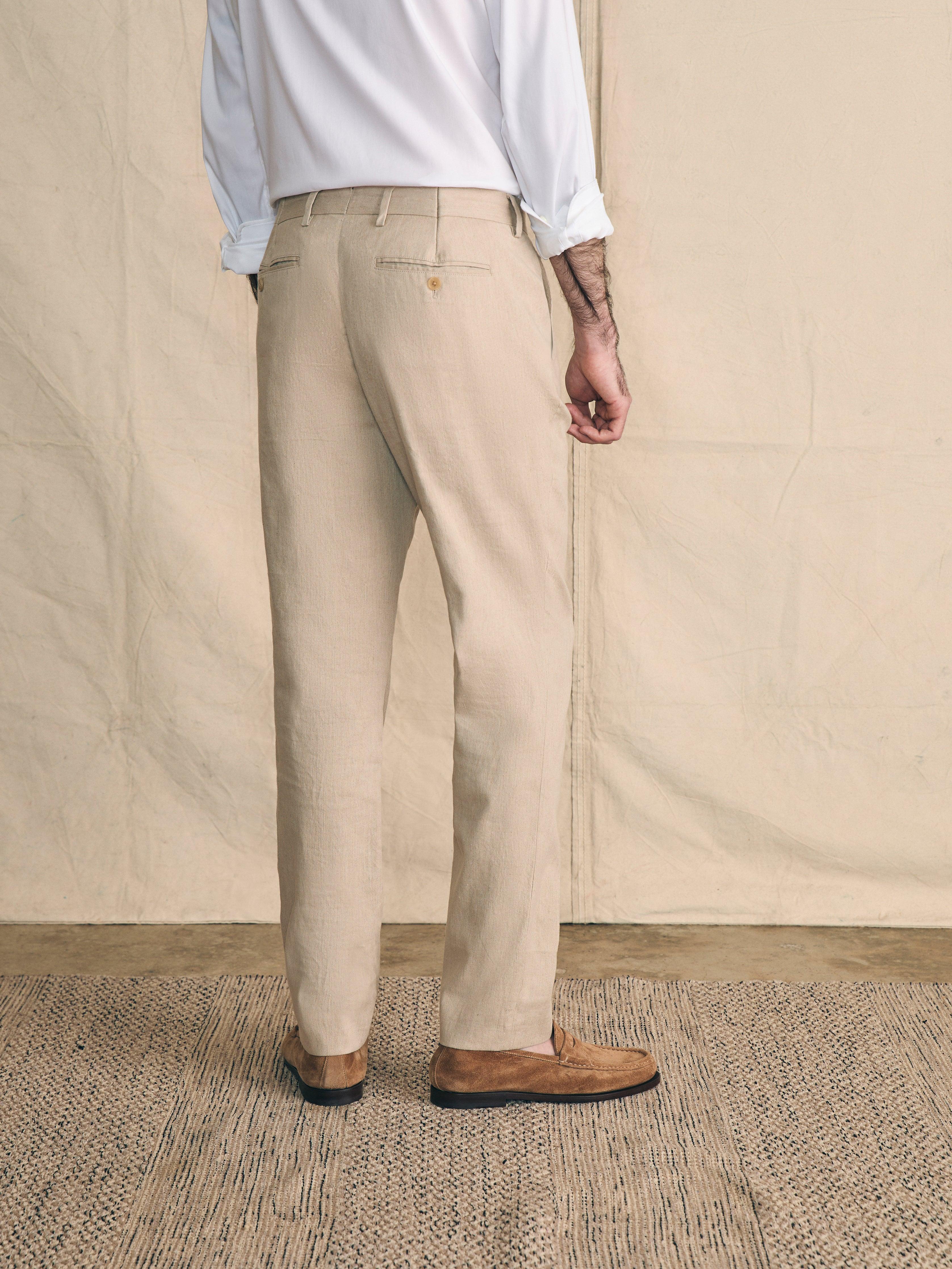 Movement™ Flex Linen Trouser - Natural Male Product Image