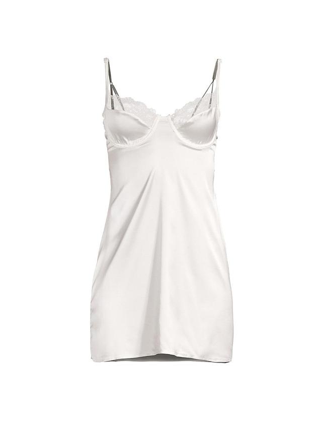 Womens Sienna Satin Cut-Out Minidress Product Image