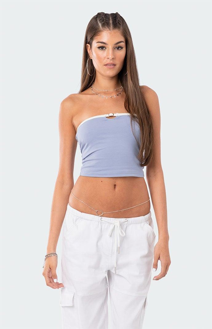 Edikted Women's Colby Belted Tube Top Product Image