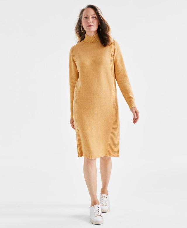 Style & Co Womens Mock-Neck Sweater Dress, Created for Macys Product Image