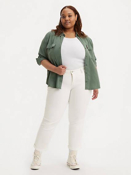 Boyfriend Mid Rise Women's Jeans (Plus Size) Product Image