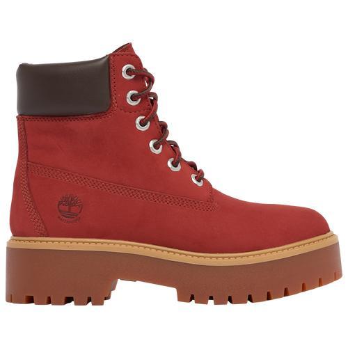 Timberland Womens Timberland 6 Platform Premium Waterproof Boots - Womens Red Product Image