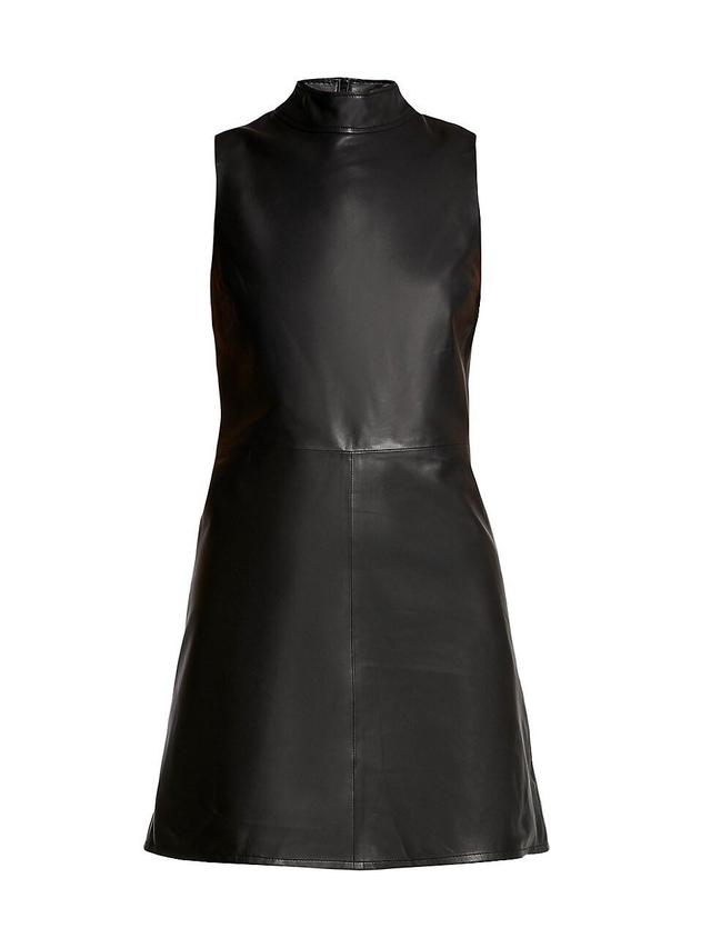 Crawford Upcycled Leather Dress Product Image