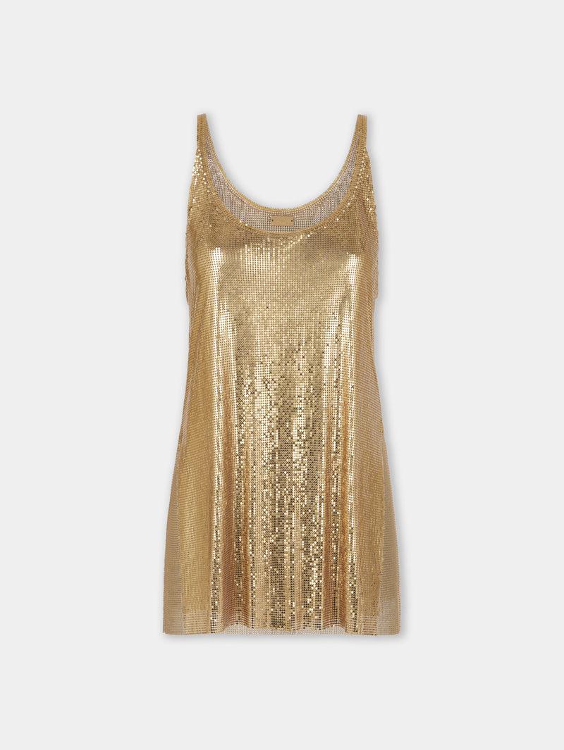 GOLD TANK TOP IN MESH product image