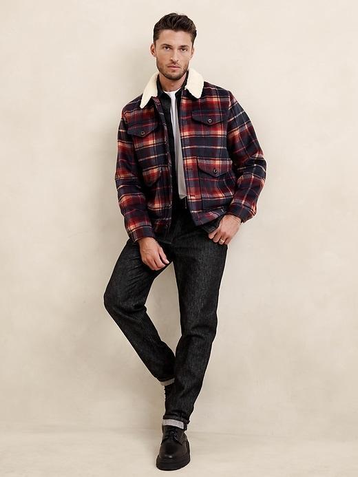 Sherpa Plaid Jacket Product Image