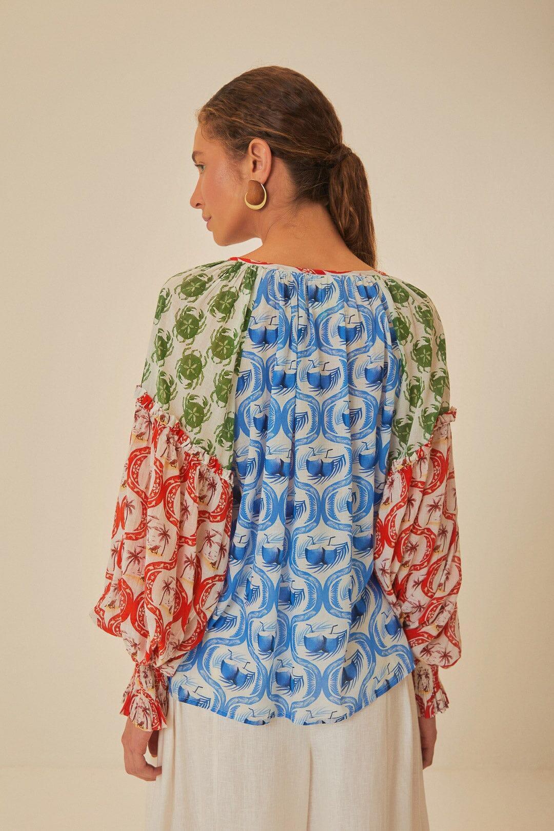 Multicolor Summer Mix Blouse Product Image