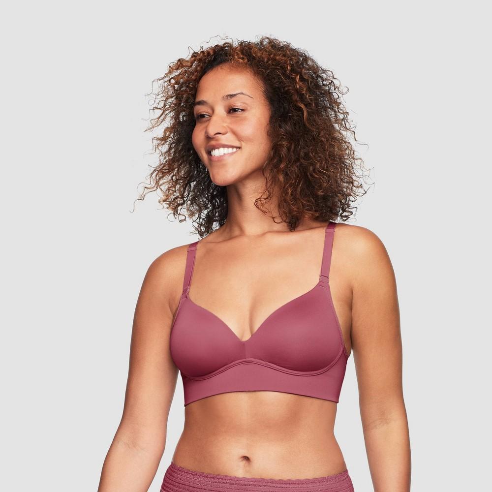 Simply Perfect by Warners Womens Longline Convertible Wirefree Bra - Berry 34B Product Image