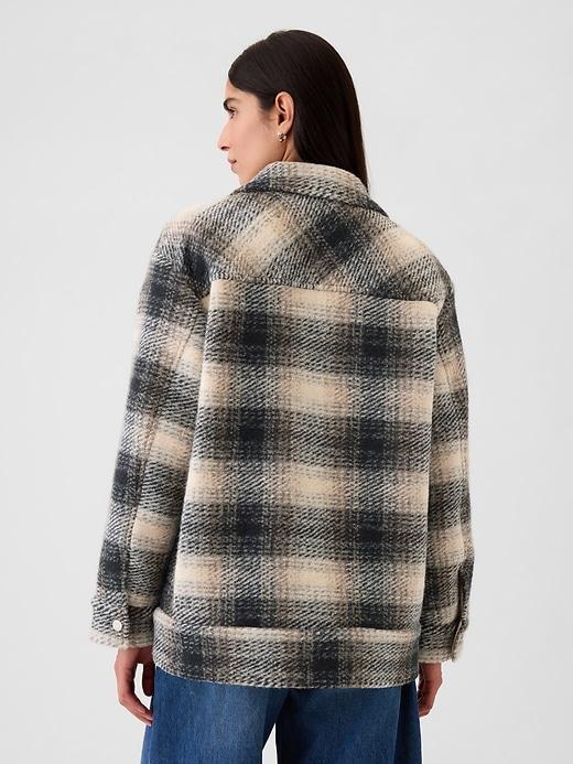 Wool Boyfriend Shirt Jacket Product Image