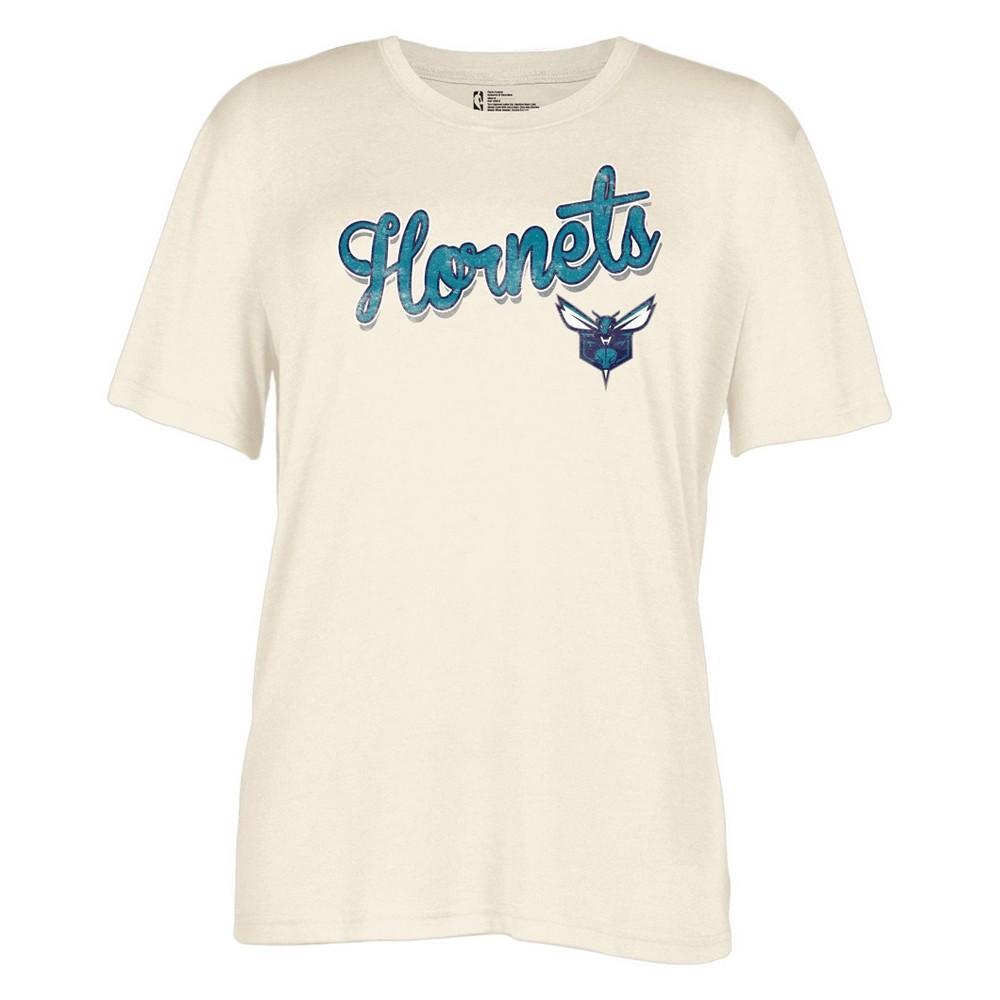 NBA Charlotte Hornets Womens Off White Fashion T-Shirt Product Image