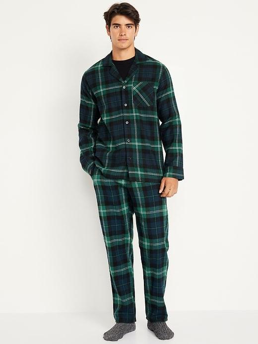 Flannel Pajama Set for Men Product Image