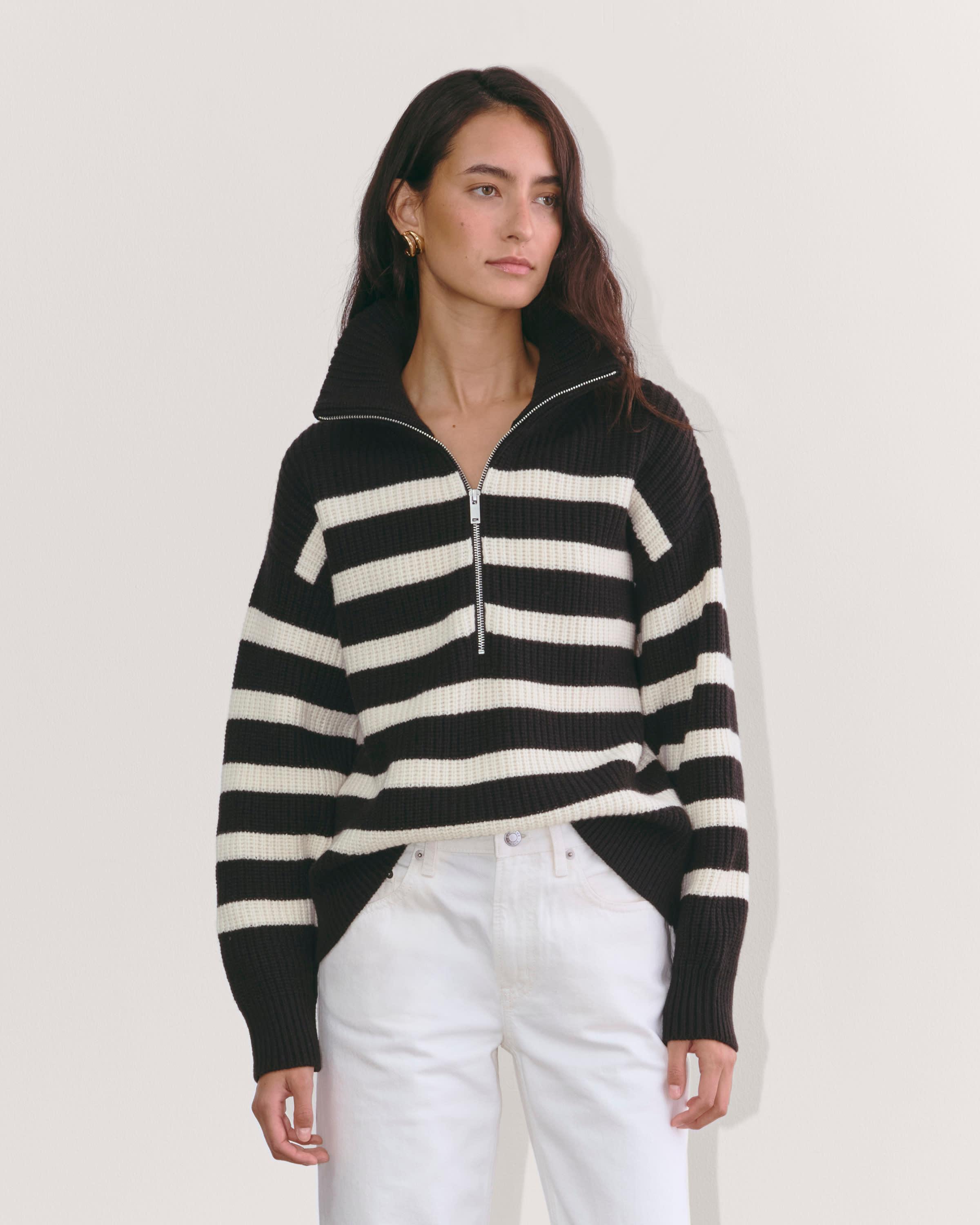 The Half-Zip Sweater in Luxe Merino Product Image