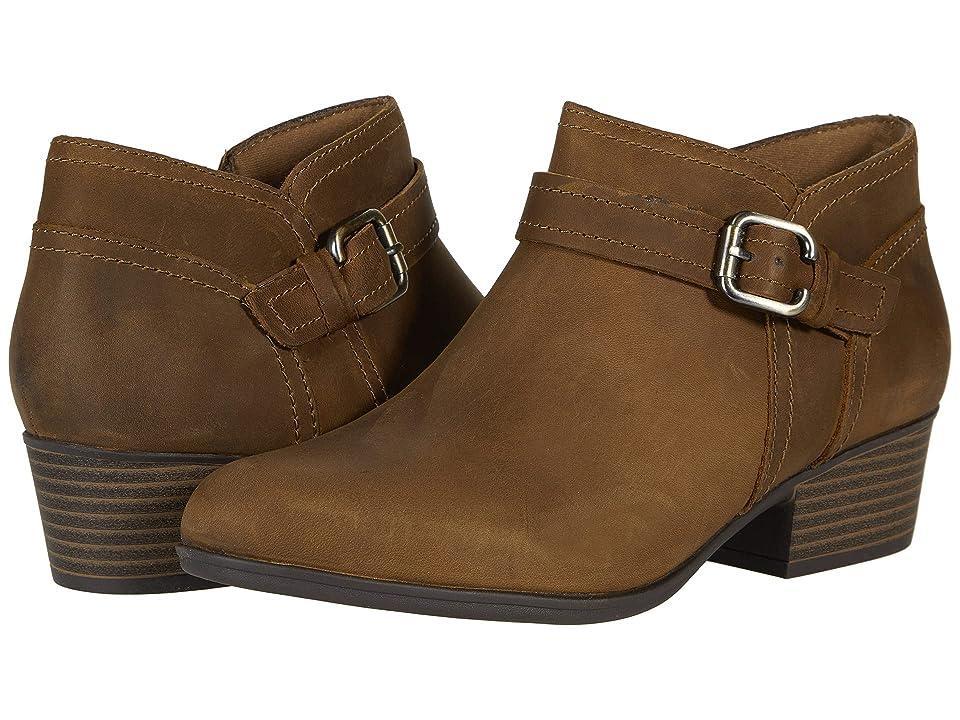 Clarks Adreena Mid (Dark Tan Leather) Women's Boots Product Image